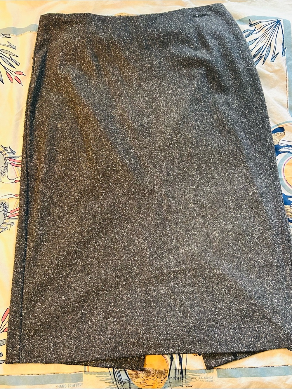 Vintage United Colors of Benetton Women's Gray Pencil Skirt